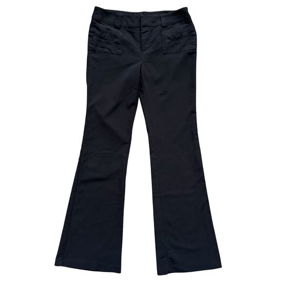 Vintage Lipsy Dress pants Women's L 10 Black Bootcut Low Rise Y2K 90s Flare - Picture 1 of 13